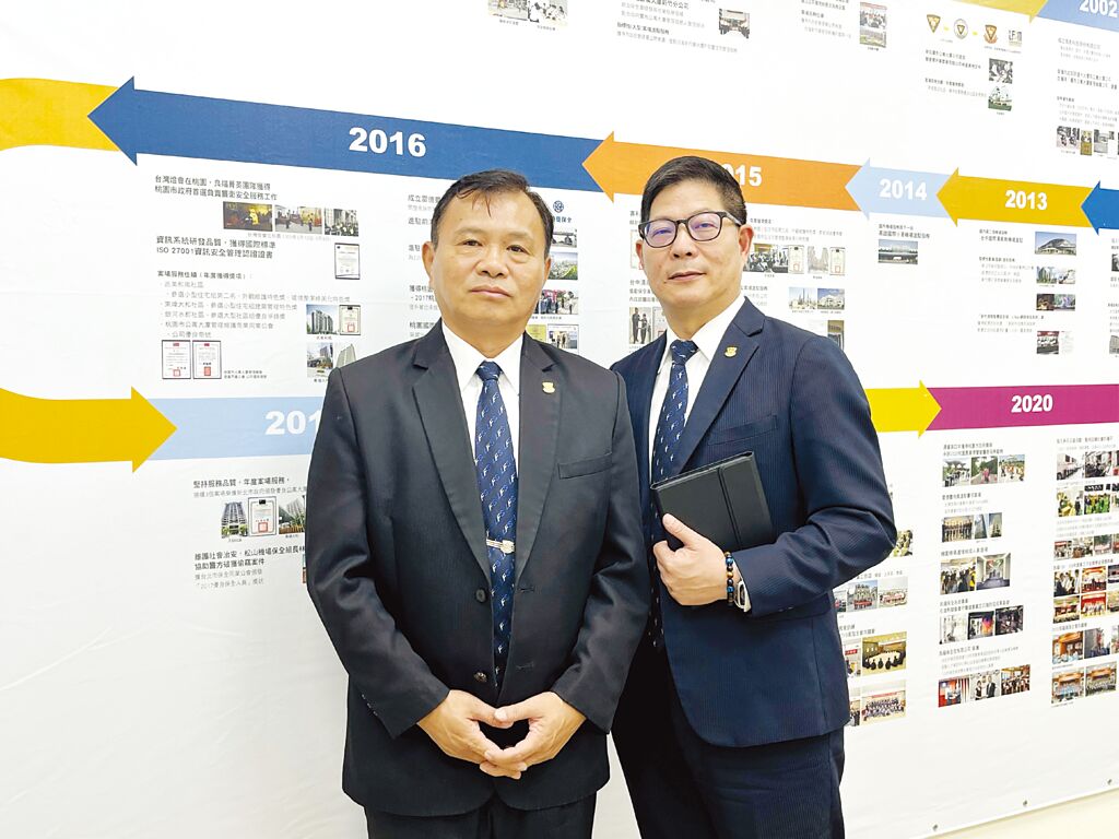 良福集團綜管事業二部郭天勇總經理（左）、綜管事業一部潘睿彬總經理（右）。圖／吳雅如